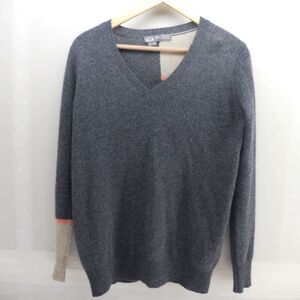 360 Cashmere Womens Sweater Size Small Gray Read has a Flaw Super Soft